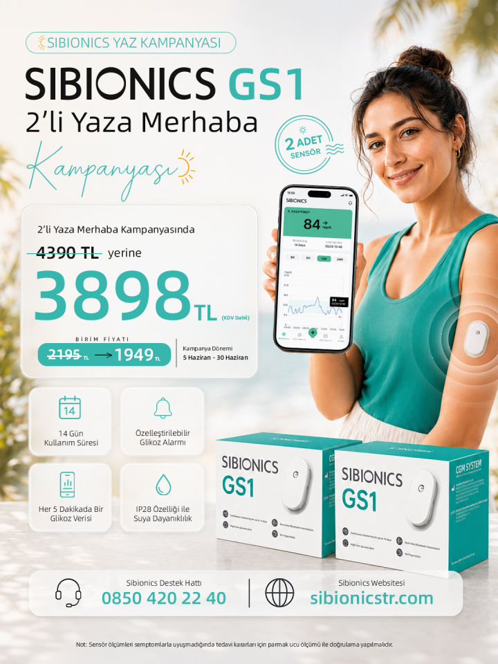 Sibionics GS1 Yaza Merhaba 2’li Sensör Kampanyası
