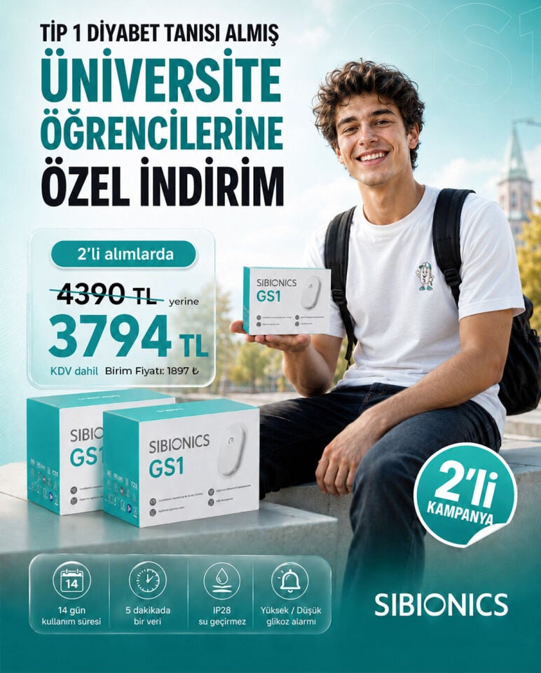 Sibionics GS1 2'li Üniversite Kampanyası