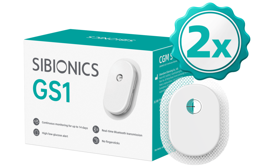 Sibionics GS1 CGM | Glikoz Sensörü | Sonbahar Kampanyası | 2x