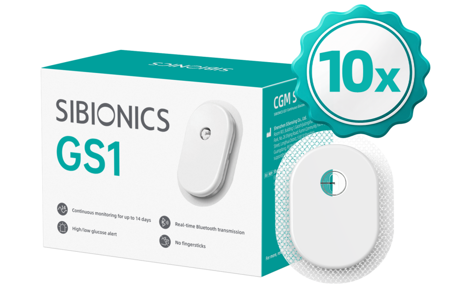 Sibionics GS1 CGM | Glikoz Sensörü | Sonbahar Kampanyası | 10x